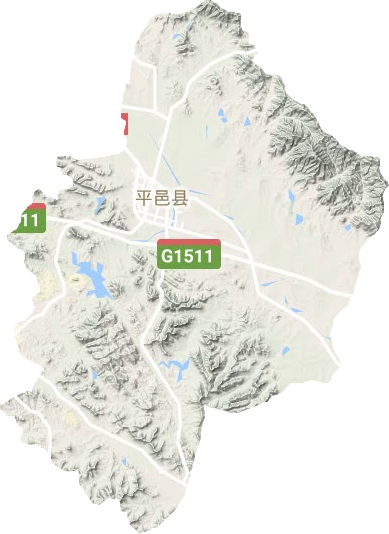 平邑县地形地图