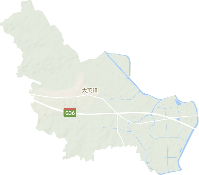 大英镇地形地图