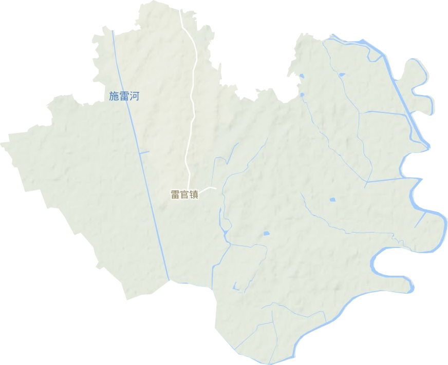 雷官镇地形地图