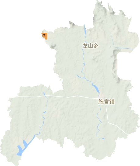 施官镇地形地图