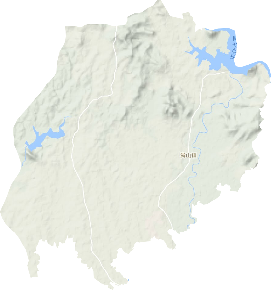舜山镇地形地图
