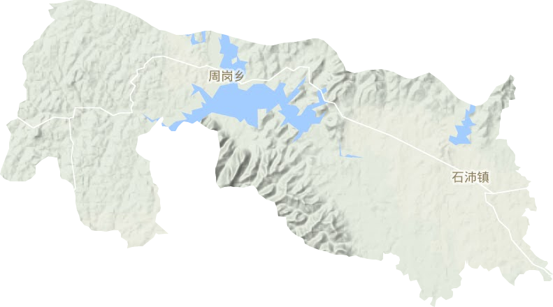 石沛镇地形地图