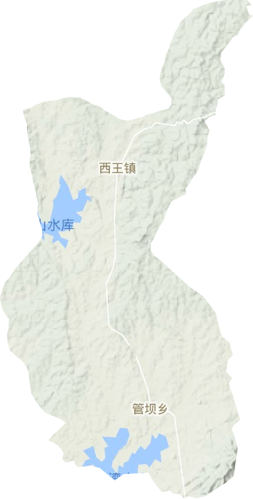西王镇地形地图