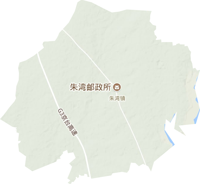 朱湾镇地形地图