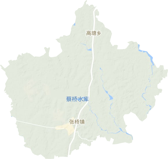 张桥镇地形地图