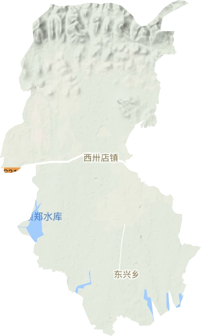 西卅店镇地形地图