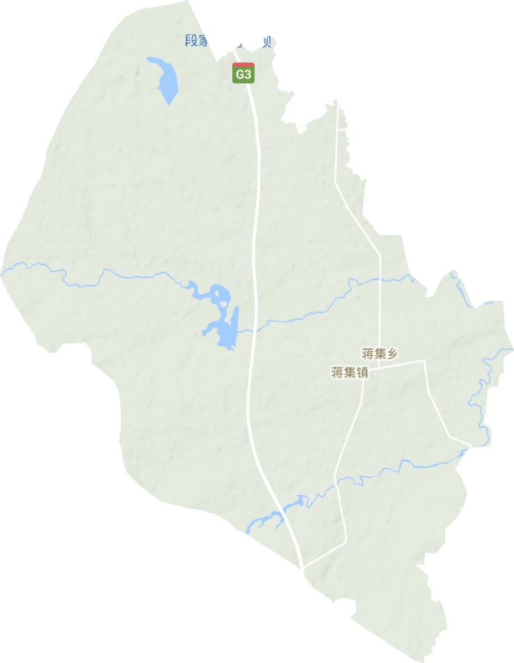 蒋集镇地形地图