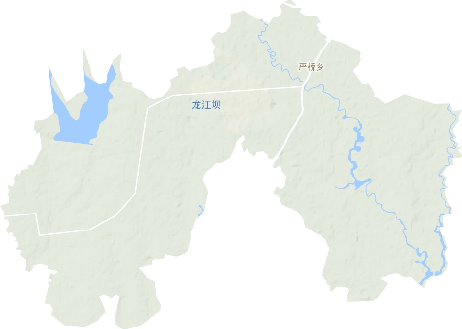 严桥乡地形地图