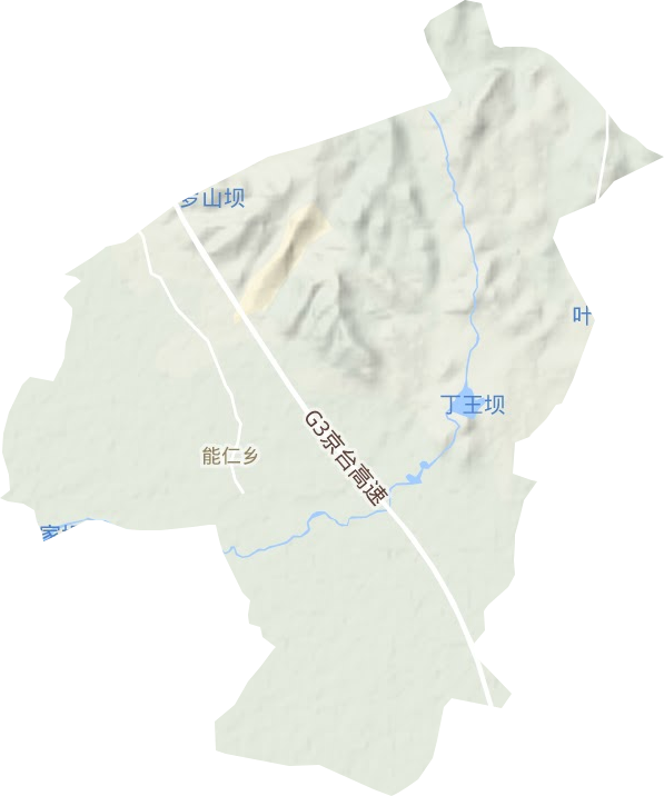 能仁乡地形地图