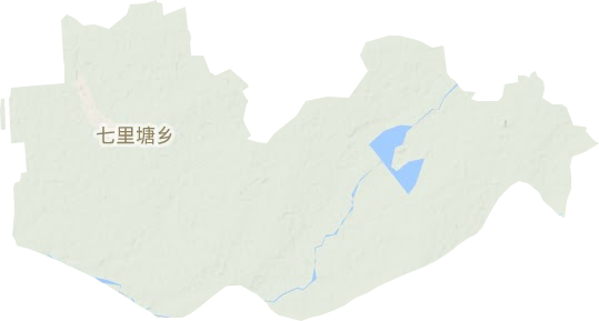 七里塘乡地形地图