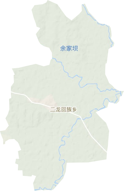 二龙回族乡地形地图