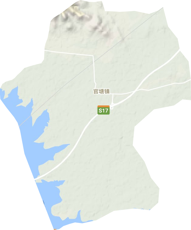 官塘镇地形地图