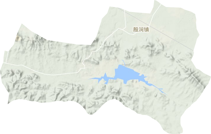 殷涧镇地形地图