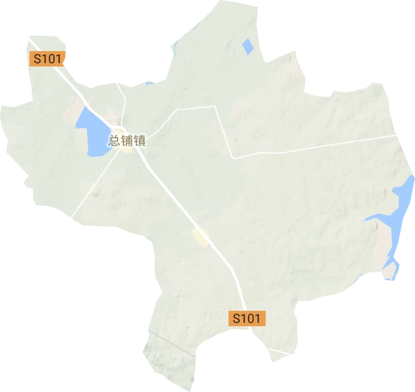 总铺镇地形地图