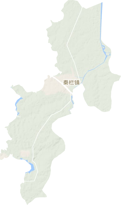 秦栏镇地形地图
