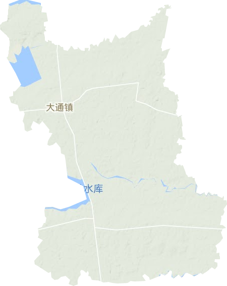 大通镇地形地图
