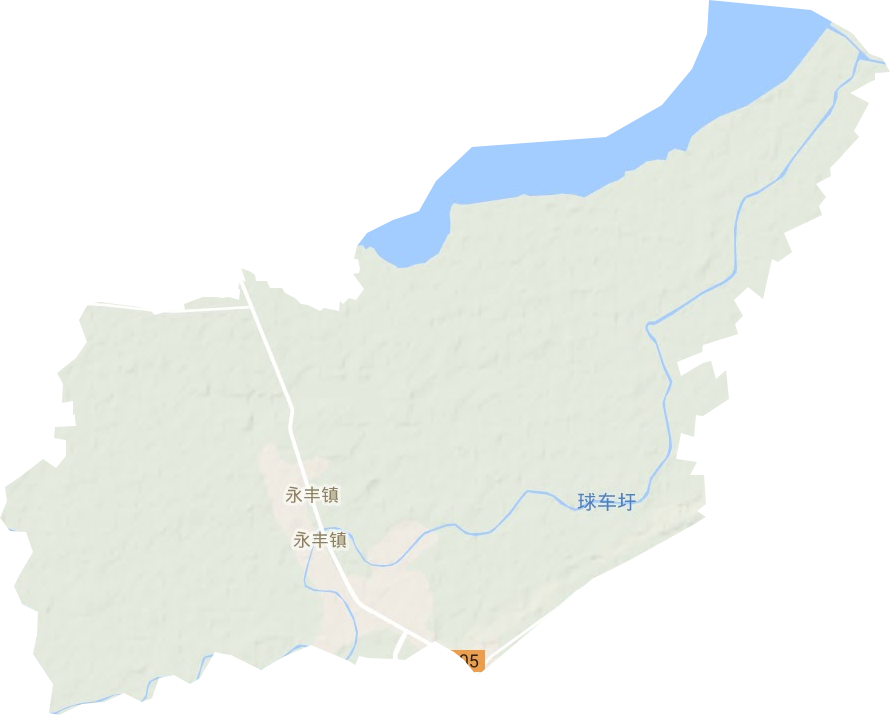 永丰镇地形地图