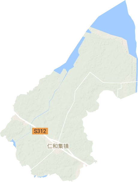 仁和集镇地形地图