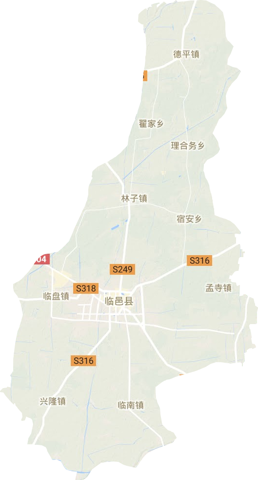 临邑县地形地图
