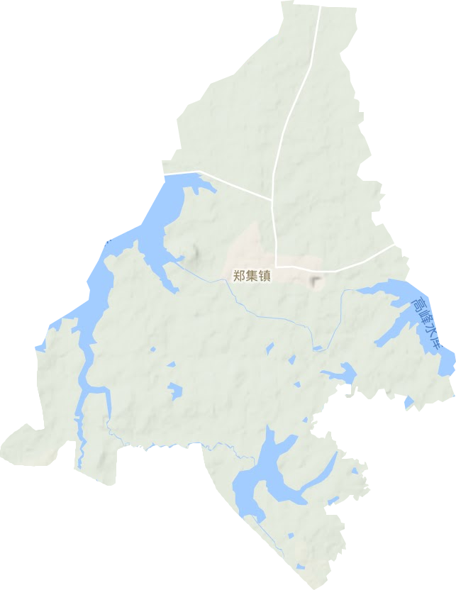 郑集镇地形地图