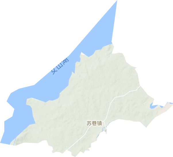 苏巷镇地形地图