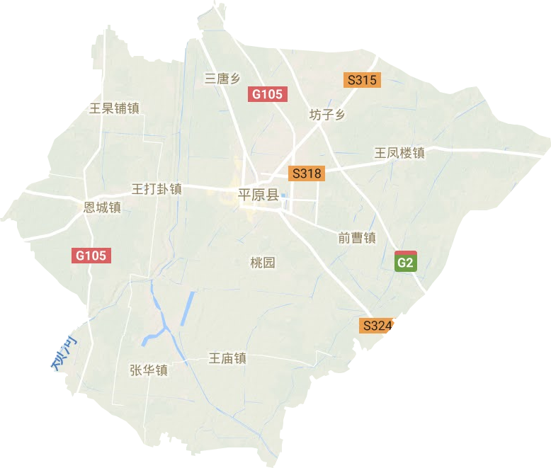 平原县地形地图