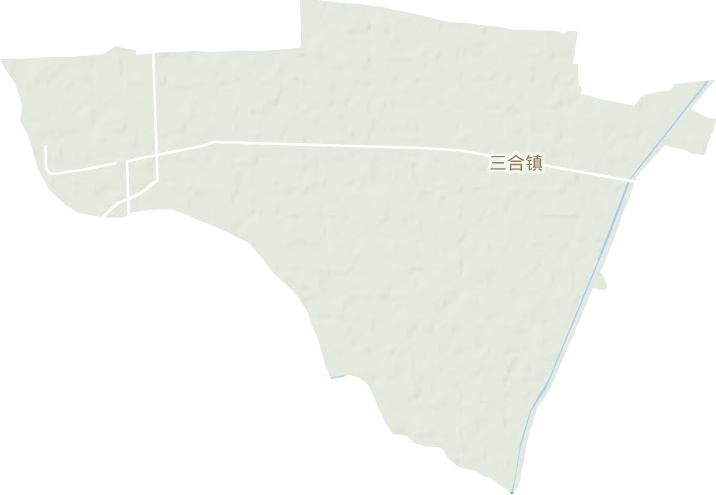 三合镇地形地图