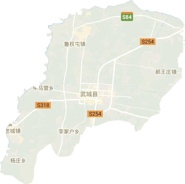 武城县地形地图
