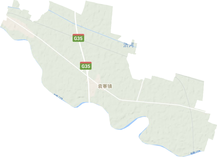 袁寨镇地形地图