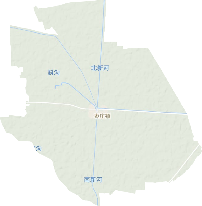 枣庄镇地形地图