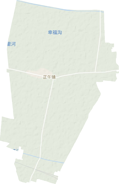 正午镇地形地图