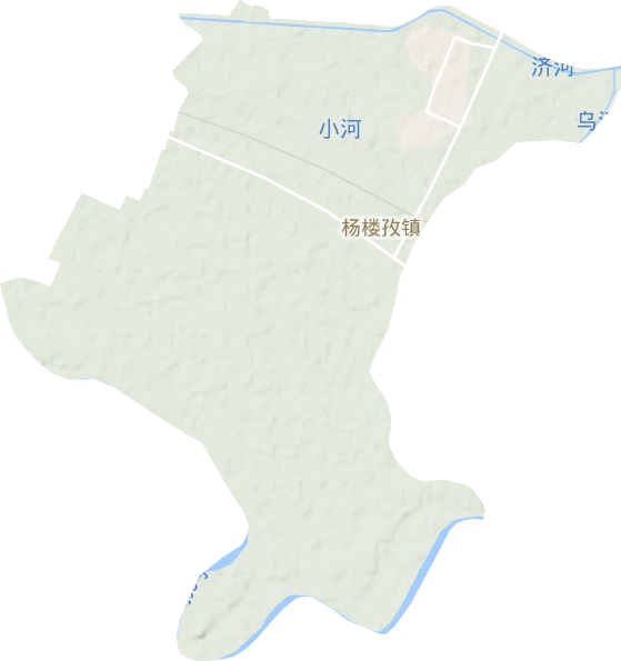 杨楼孜镇地形地图