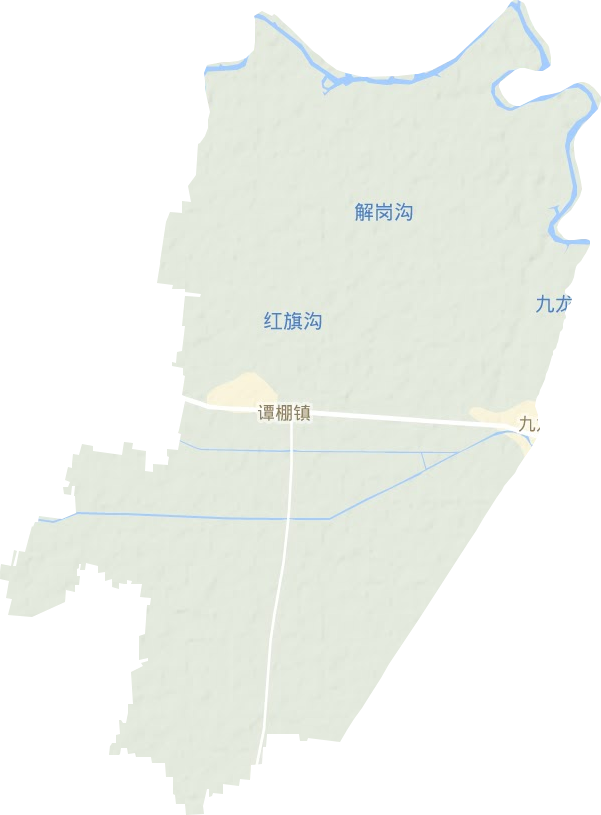 谭棚镇地形地图