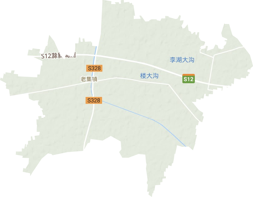 老集镇地形地图