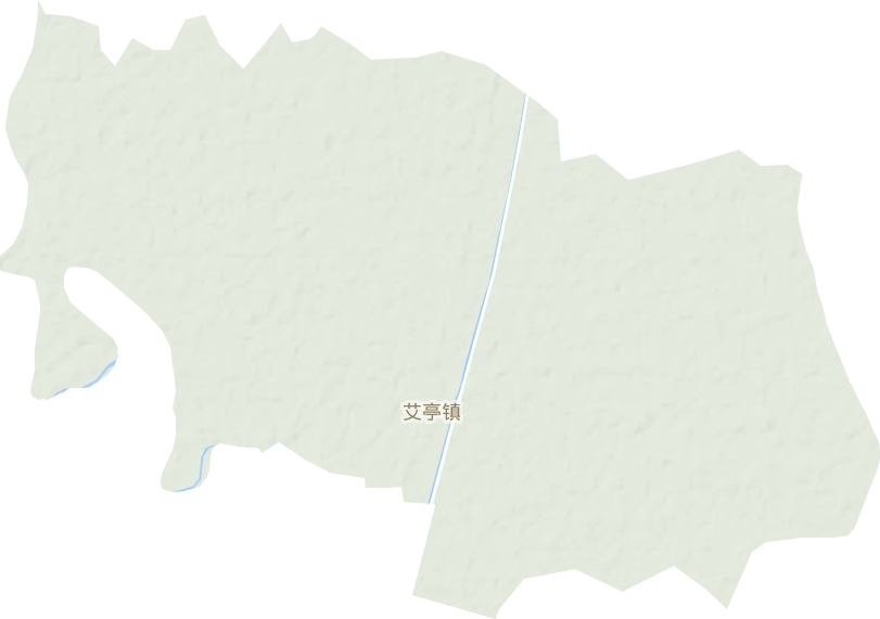 艾亭镇地形地图
