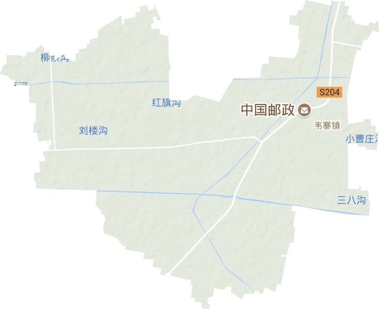 韦寨镇地形地图