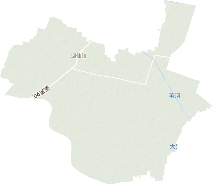 迎仙镇地形地图