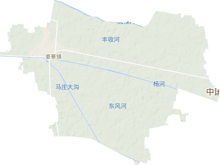 姜寨镇地形地图