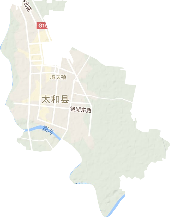 城关镇地形地图