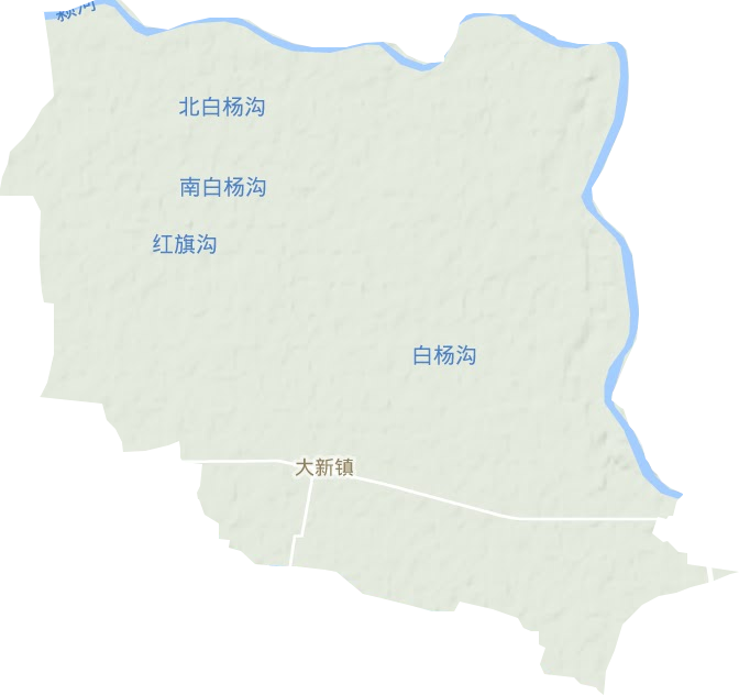 大新镇地形地图