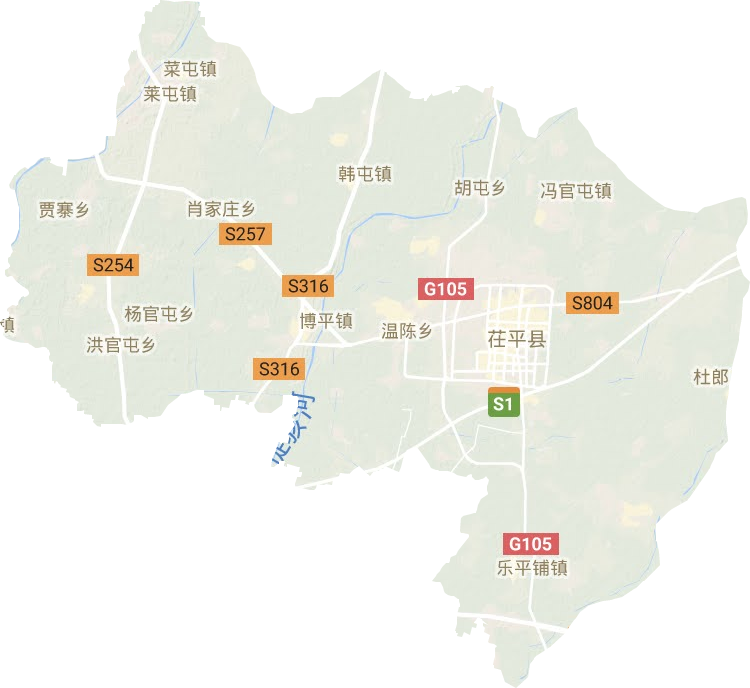 茌平区地形地图