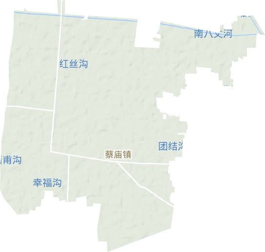 蔡庙镇地形地图