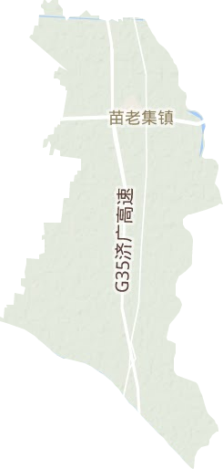 苗老集镇地形地图