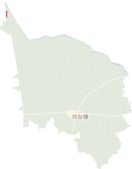 坟台镇地形地图