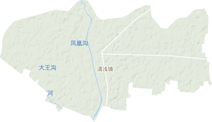 清浅镇地形地图