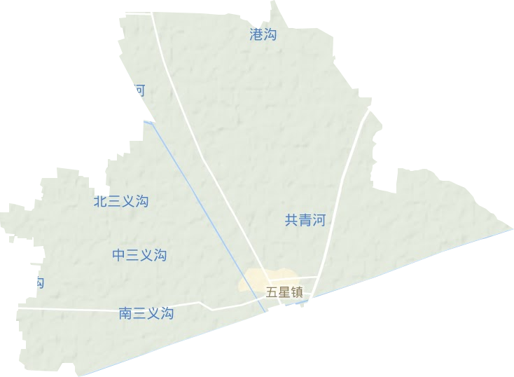 五星镇地形地图