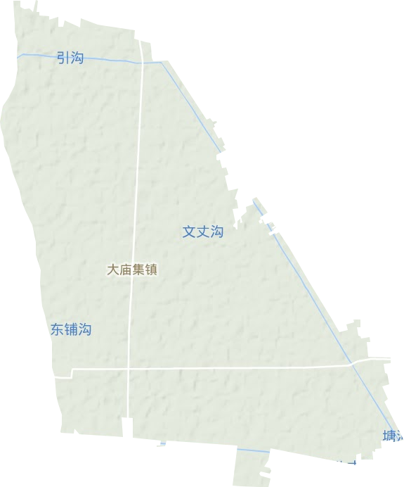 大庙集镇地形地图