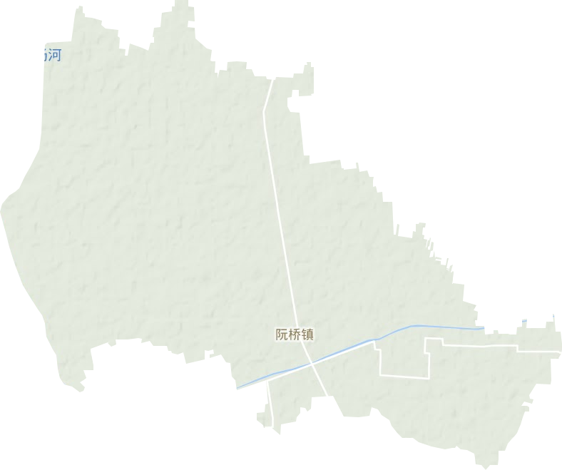 阮桥镇地形地图