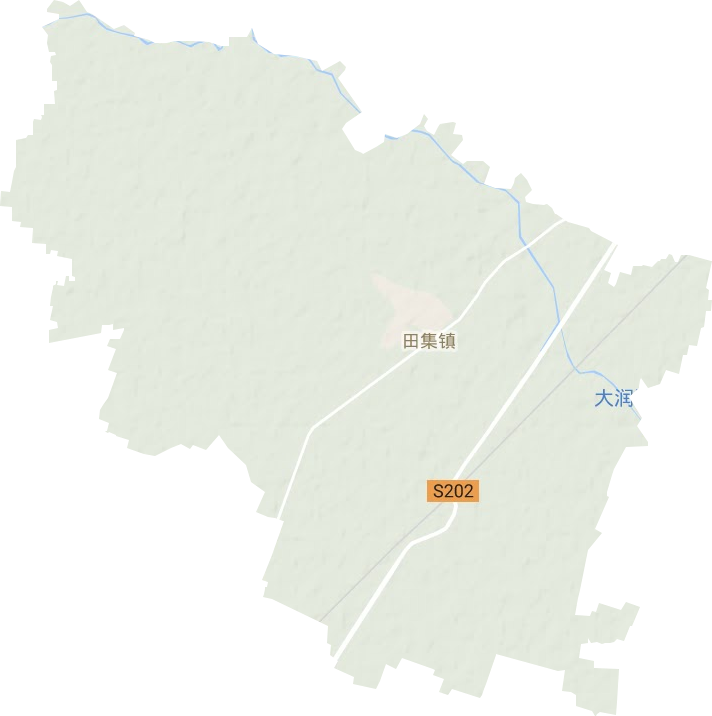田集镇地形地图