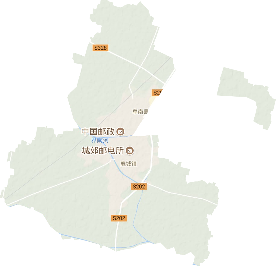 鹿城镇地形地图